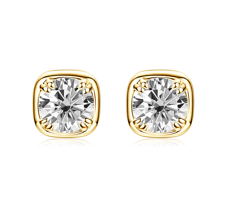 Square Sugar Moissanite Earrings (2.0 ct. tw)