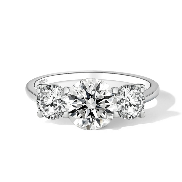 Three-Stone Moissanite Engagement Ring (2.0 ct. tw)
