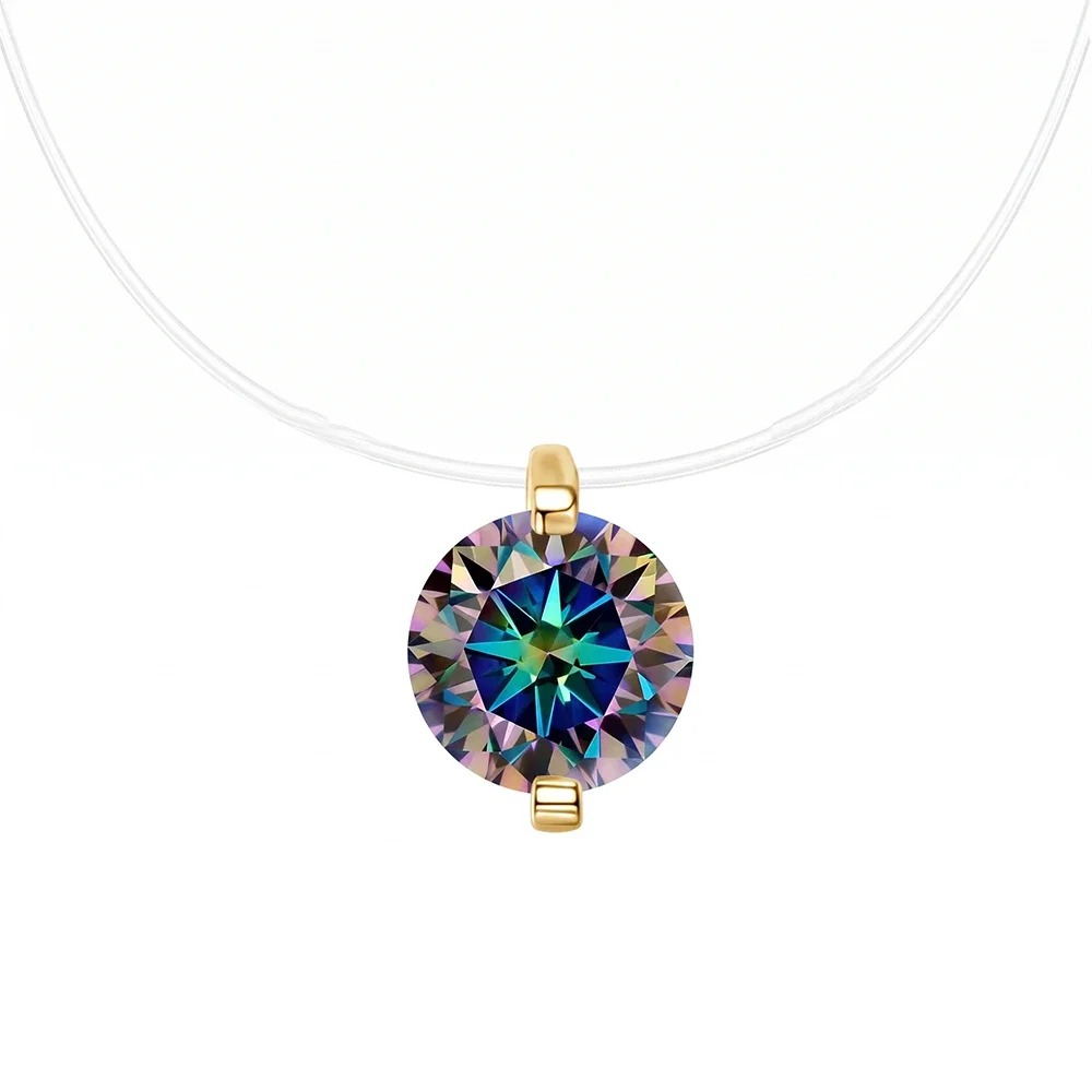 Mermaid Love Moissanite Necklace