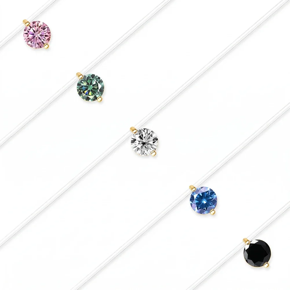 Mermaid Love Moissanite Necklace