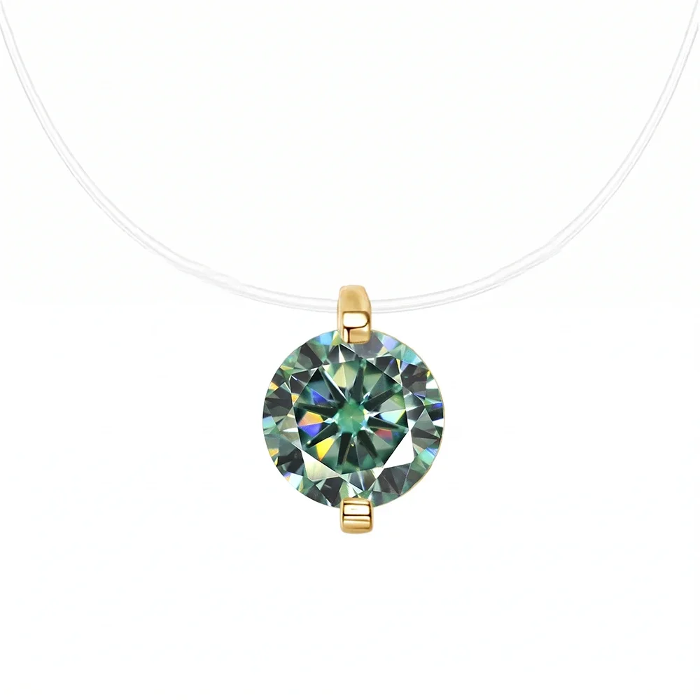 Mermaid Love Moissanite Necklace