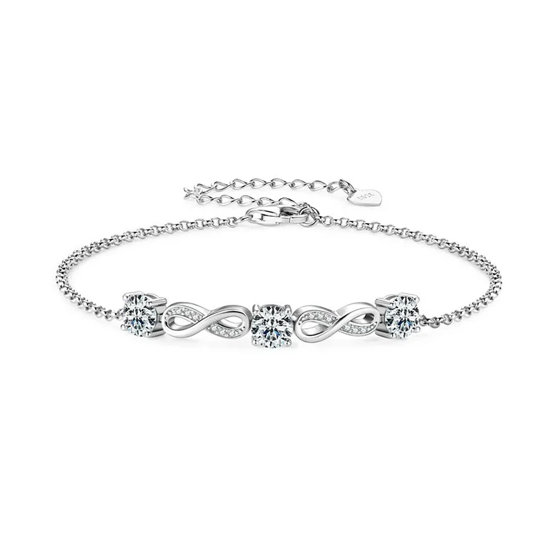 Infinity Symbol Moissanite Bracelet