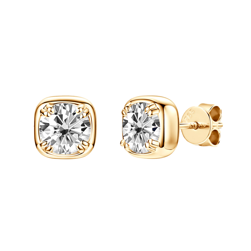 Square Sugar Moissanite Earrings (2.0 ct. tw)