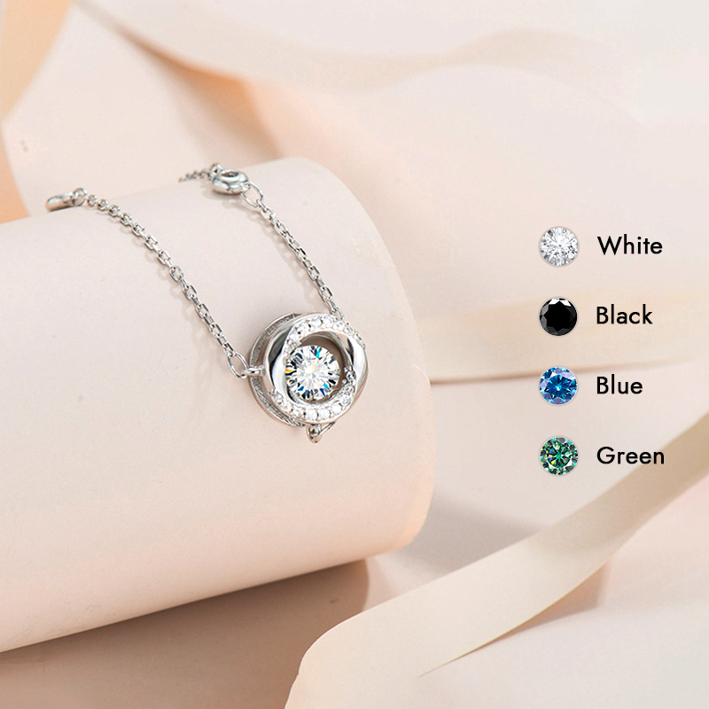 Beating Heart Moissanite Necklace