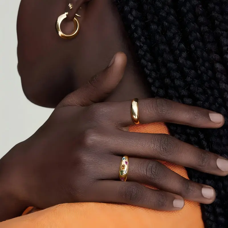 Colorful Chunky Ring