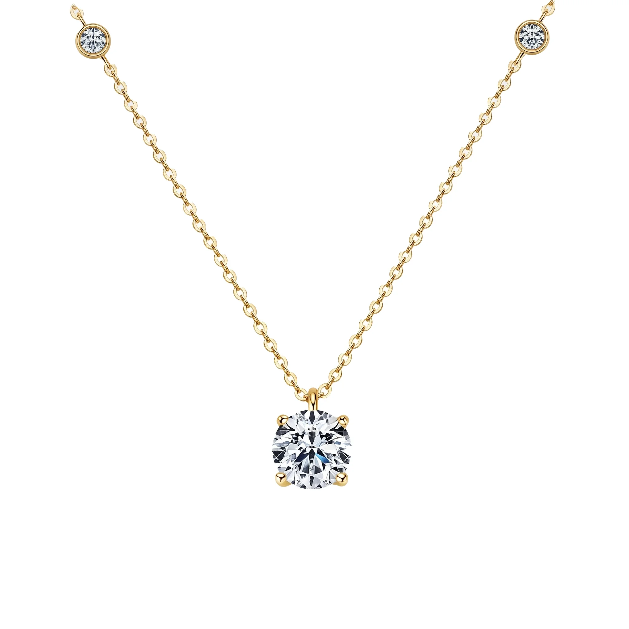 Light Path Moissanite Necklace 2.0 ct