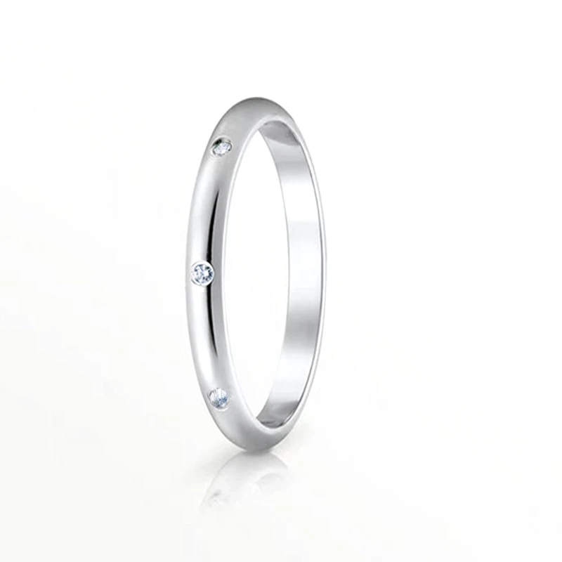 Petites Stone Wedding Band