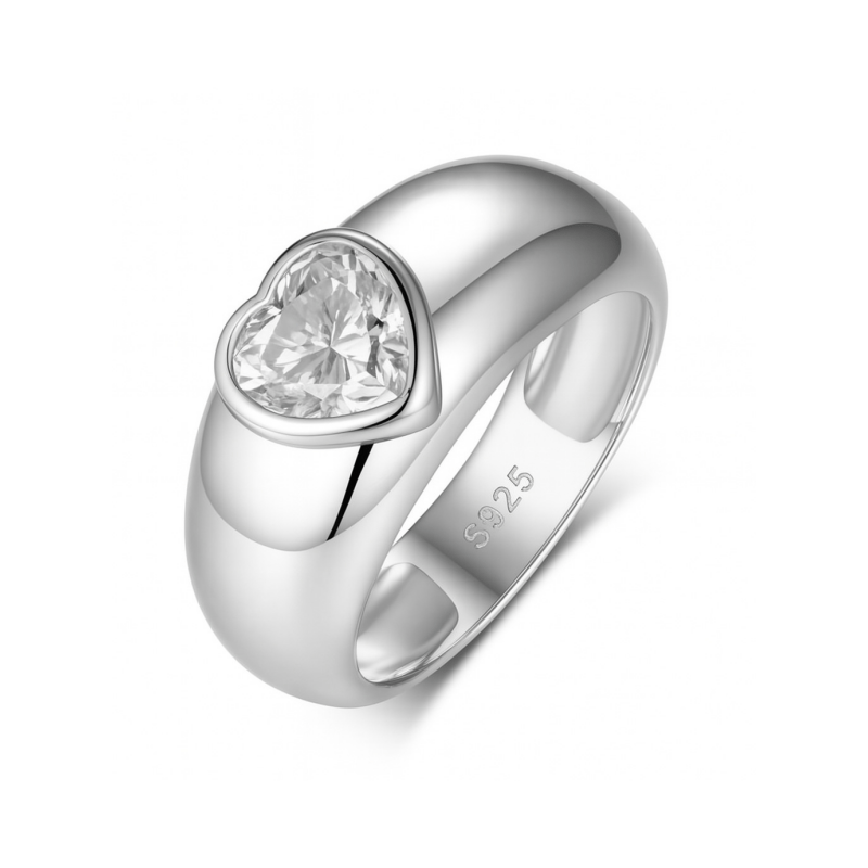 Heavy Love Moissanite Ring