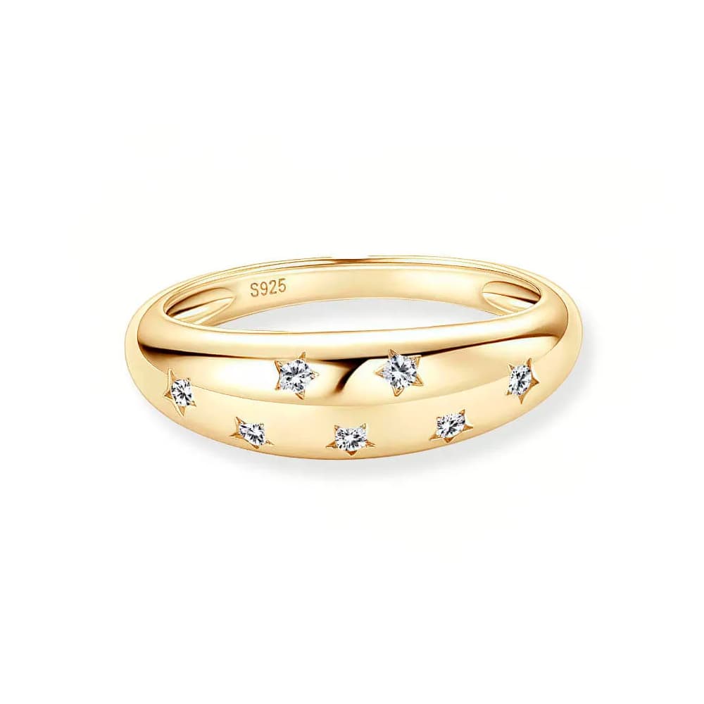 Star Inspired Moissanite Ring