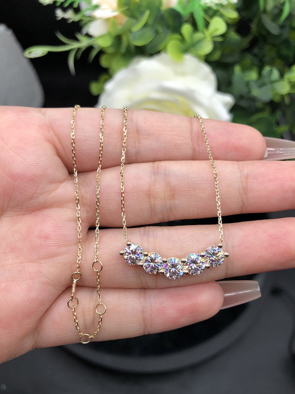 5-Stones Moissanite Pendant (2.5 ct. tw)