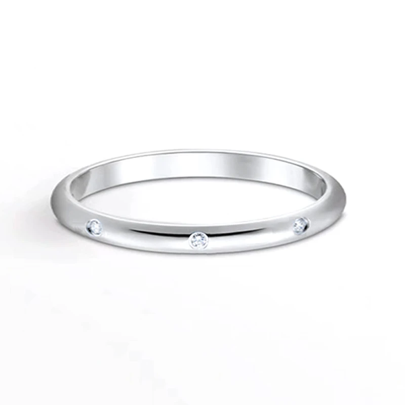 Petites Stone Wedding Band
