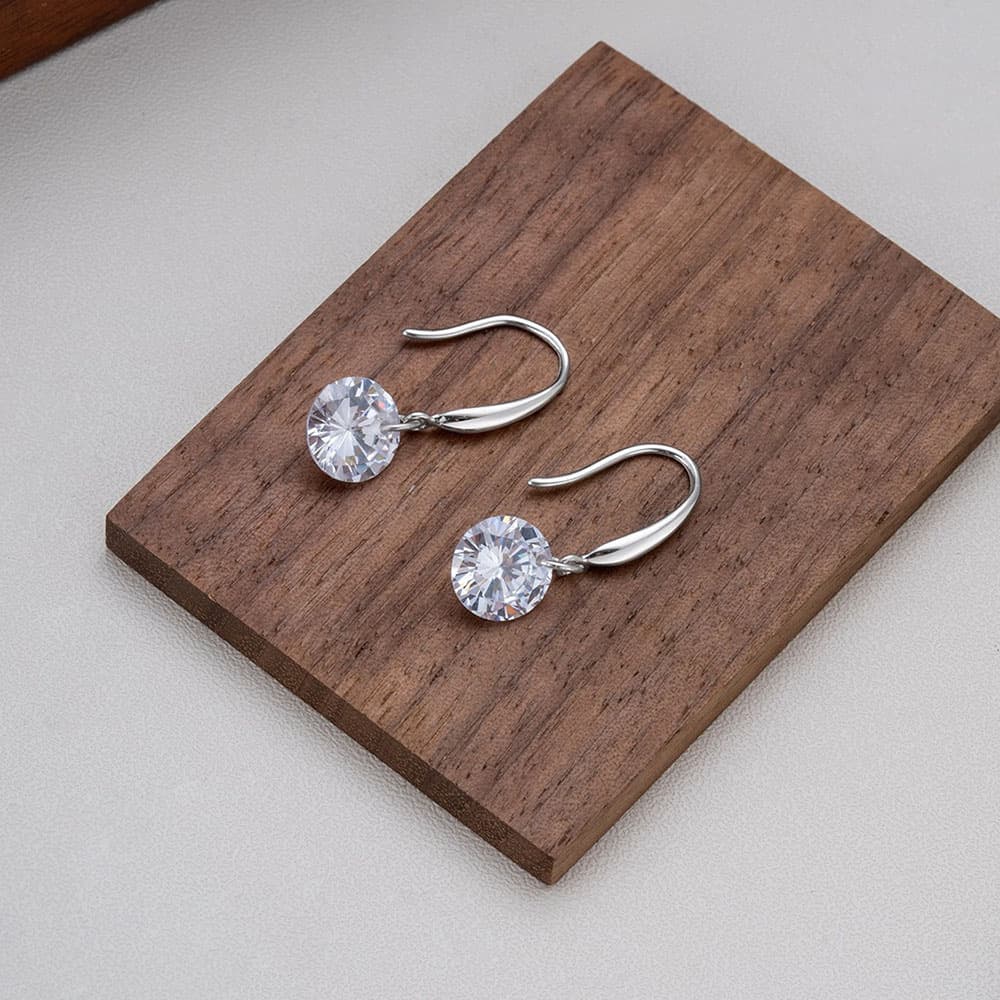 Classic Moissanite Hook Earrings