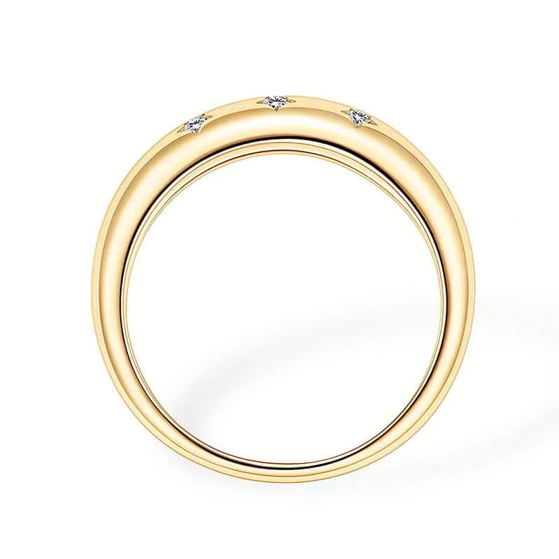 Star Inspired Moissanite Ring