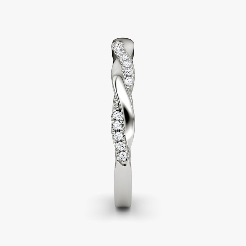 Twised Vine Moissanite Band-VOOGME