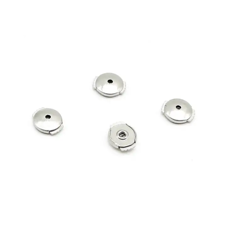 Four-Prong Press/Push Back Moissanite Earrings