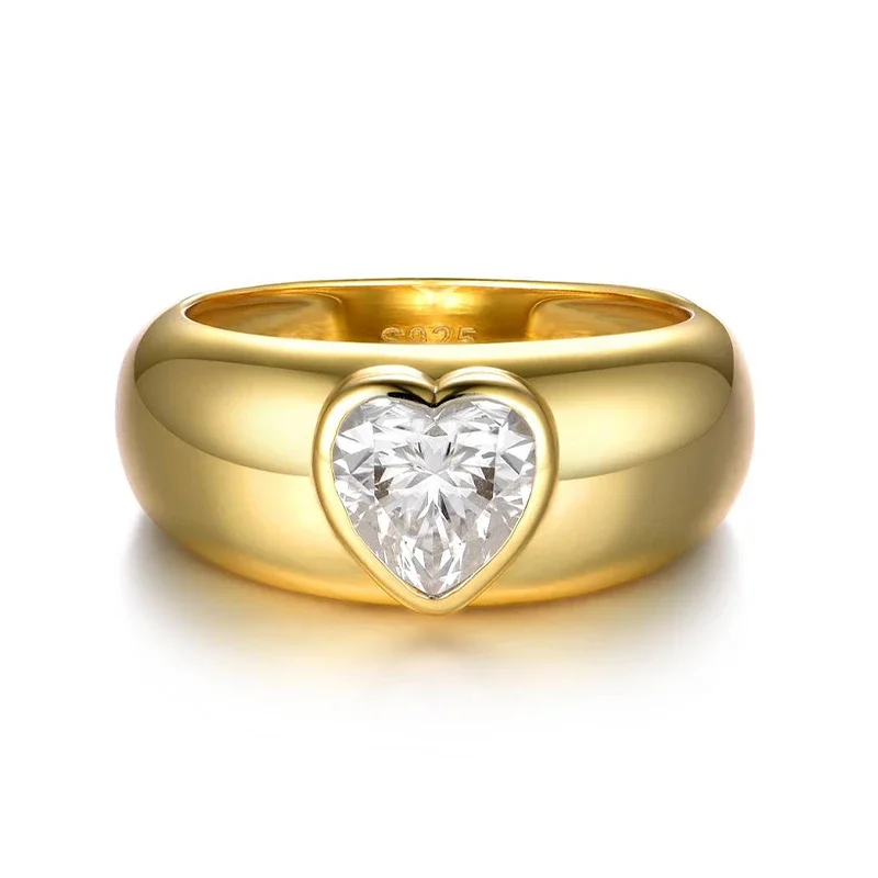 Heavy Love Moissanite Ring