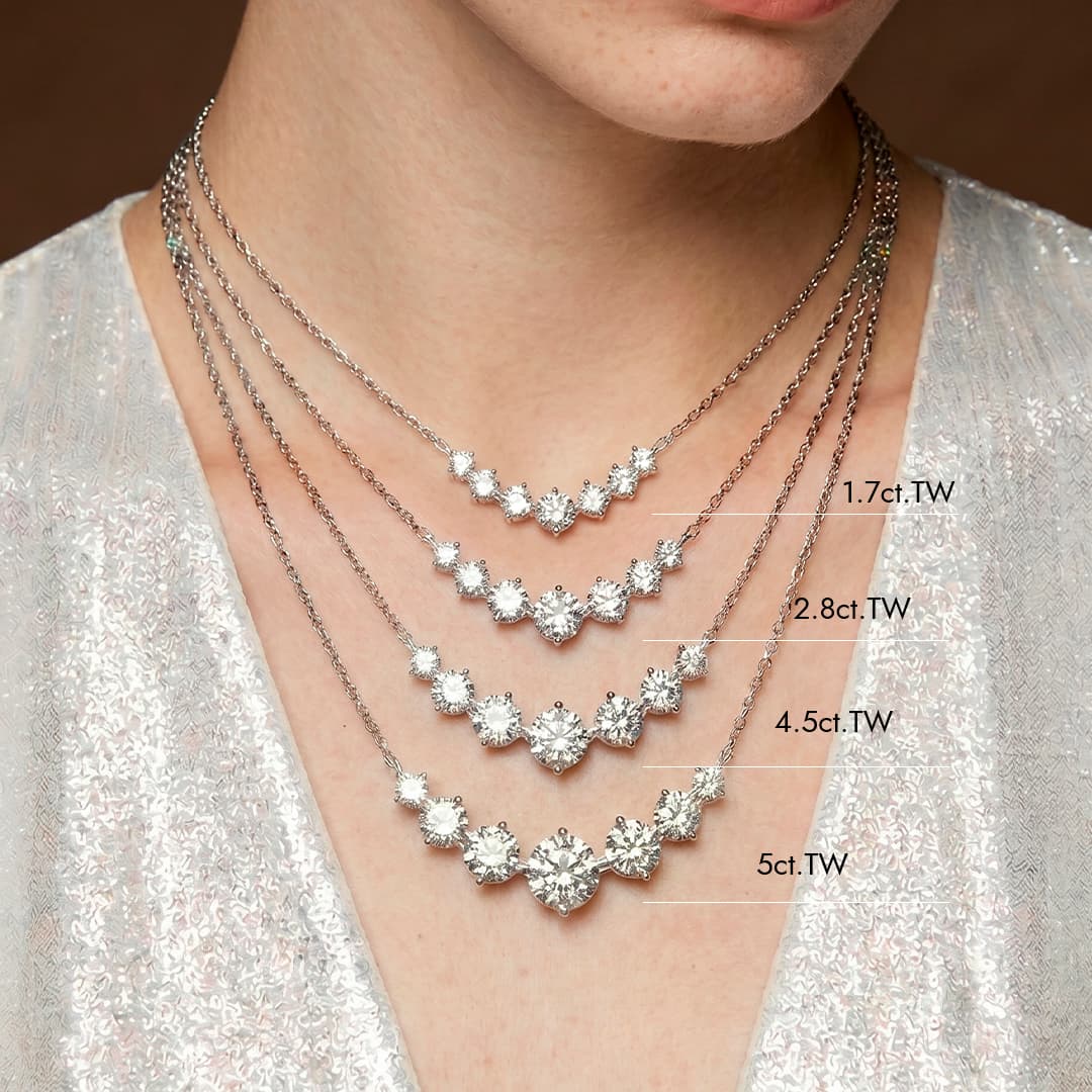 Classic Smile Moissanite Necklace