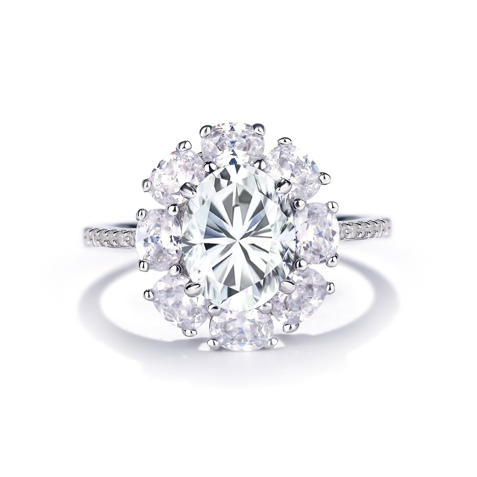 Princess Diana's Halo Moissanite Engagement Ring