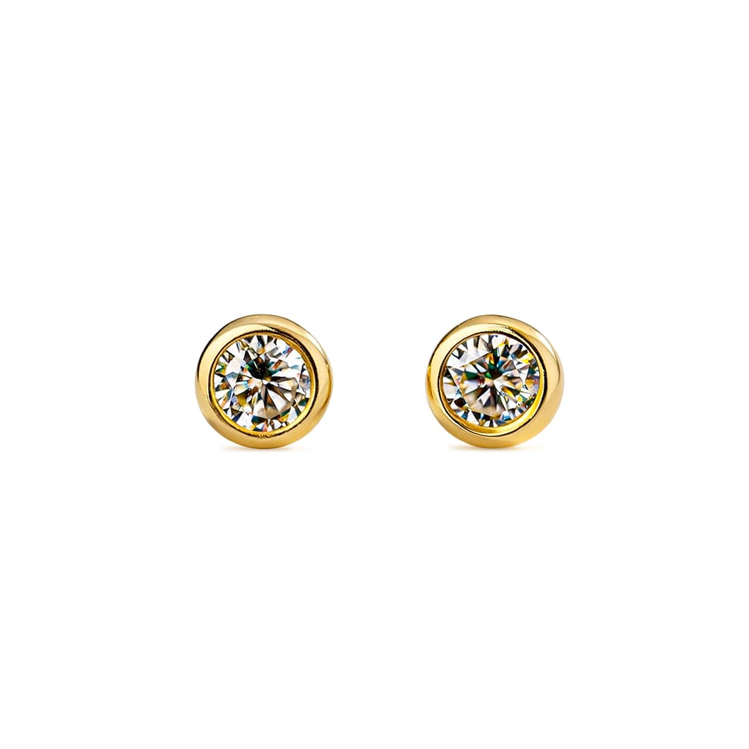 Smallest Moissanite Stud Earrings
