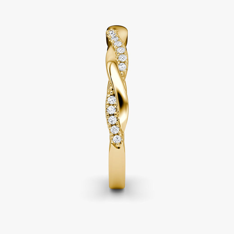 Twised Vine Moissanite Band-VOOGME