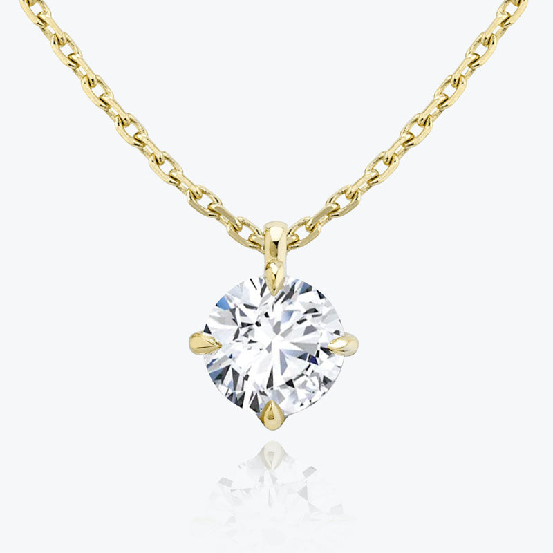 Solitaire Moissanite Pendant-VOOGME