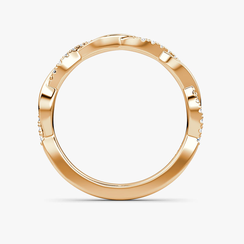 Twised Vine Moissanite Band-VOOGME