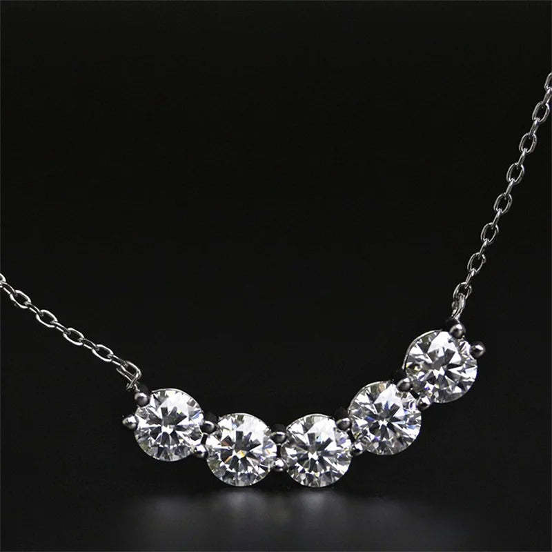 5-Stones Moissanite Pendant (2.5 ct. tw)
