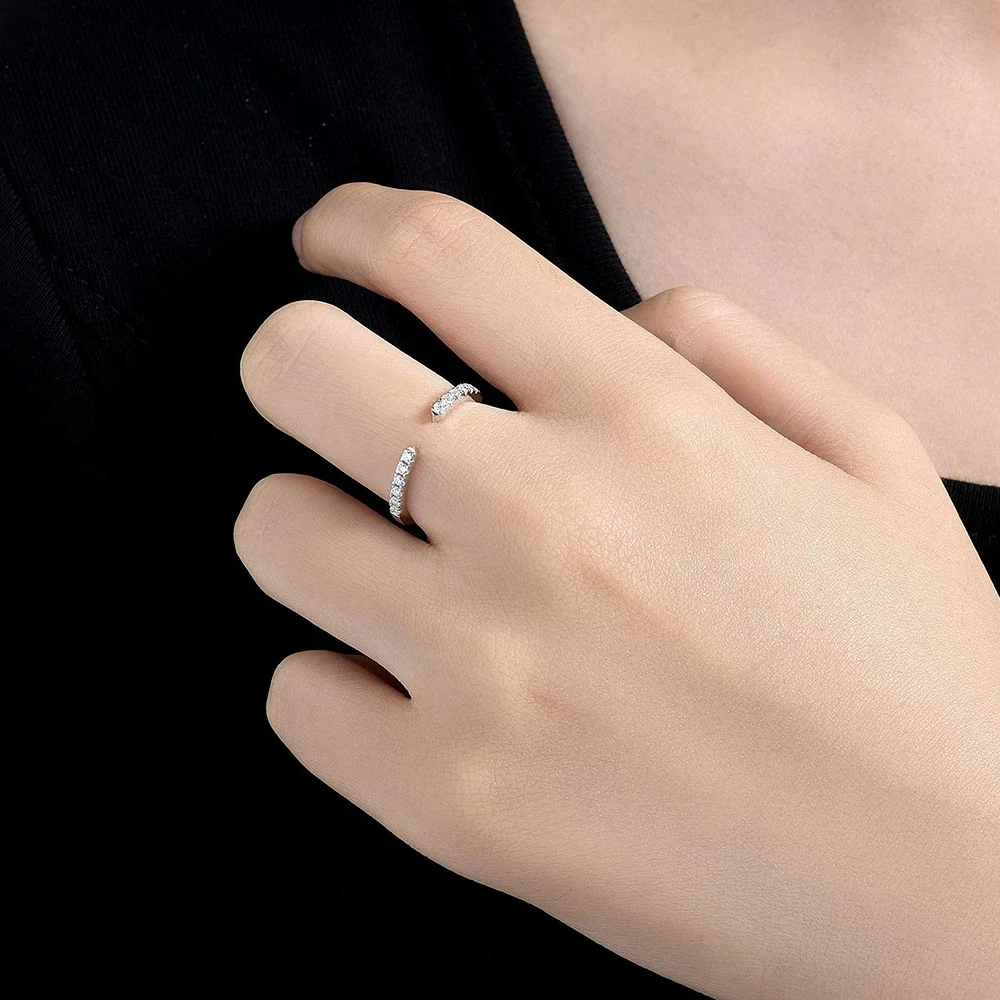 Lana Stacked Moissanite Wedding Band