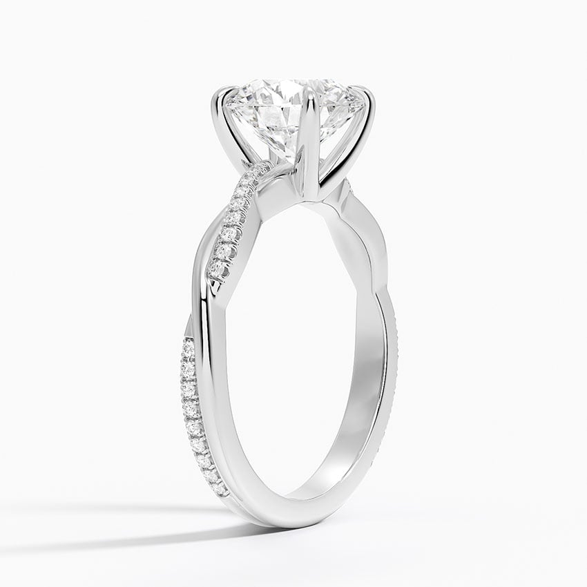 Twised Vine Moissanite Engagement Ring-VOOGME