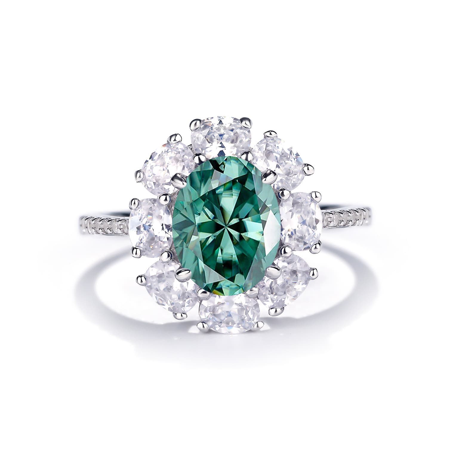 Princess Diana's Halo Moissanite Engagement Ring