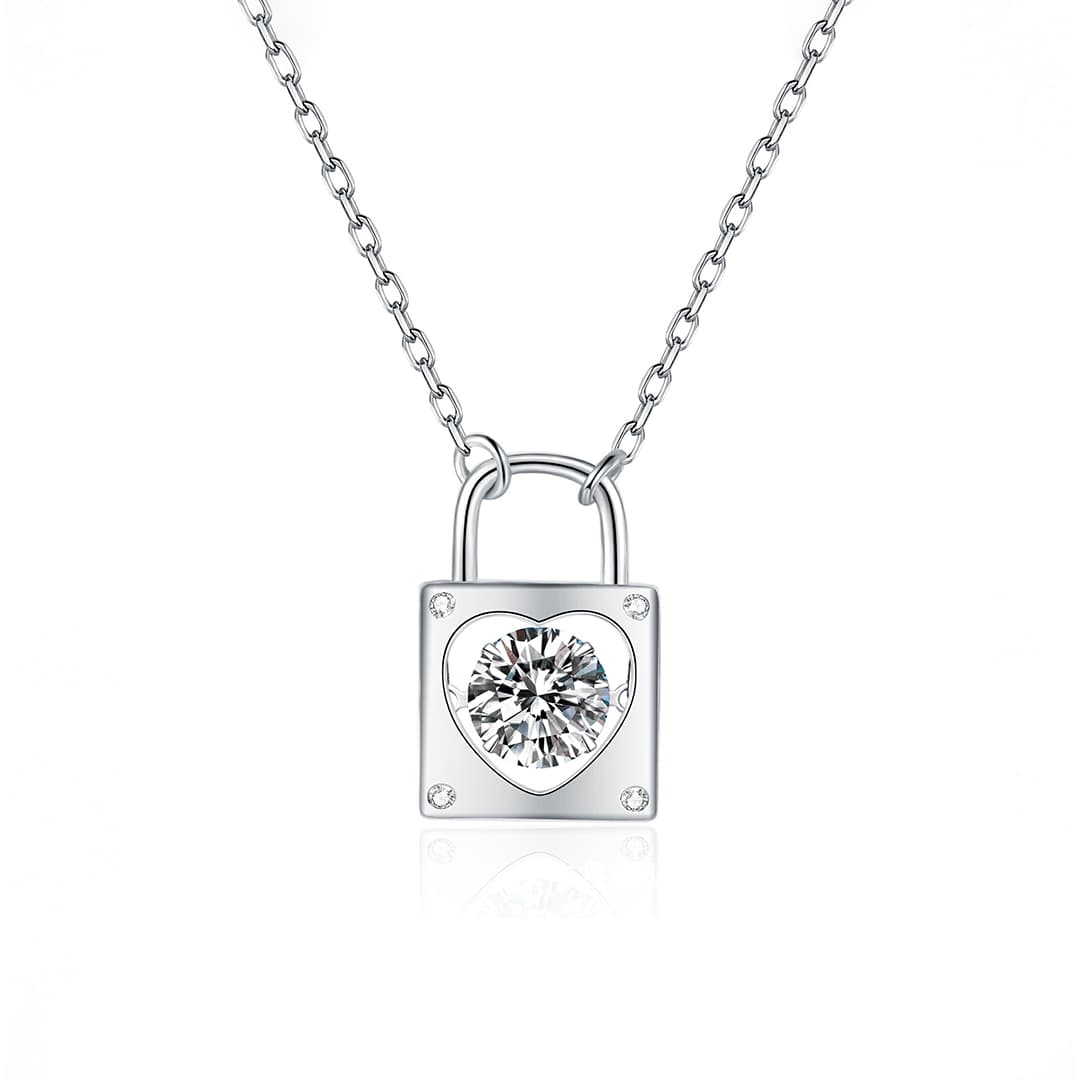 Beating Heart Moissanite Necklace