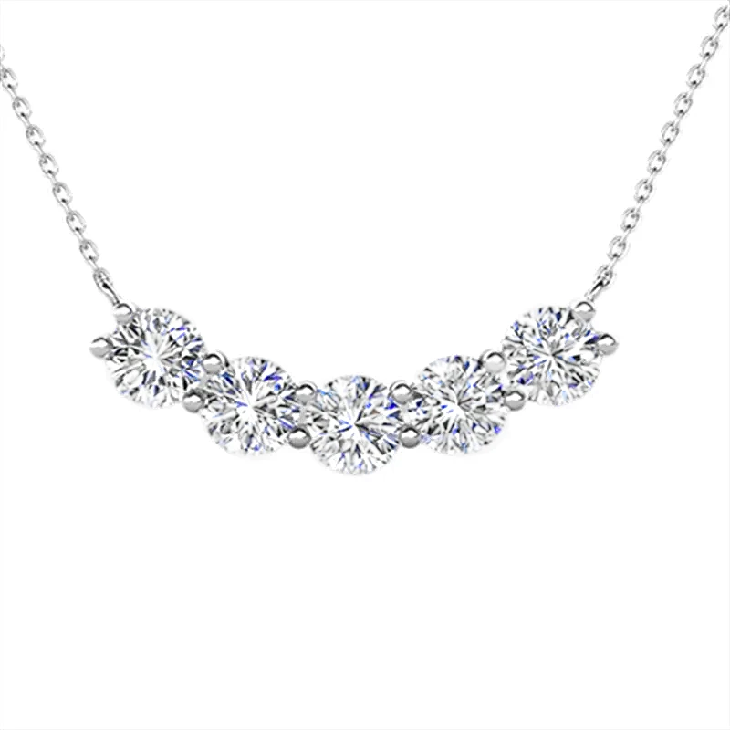 5-Stones Moissanite Pendant (2.5 ct. tw)