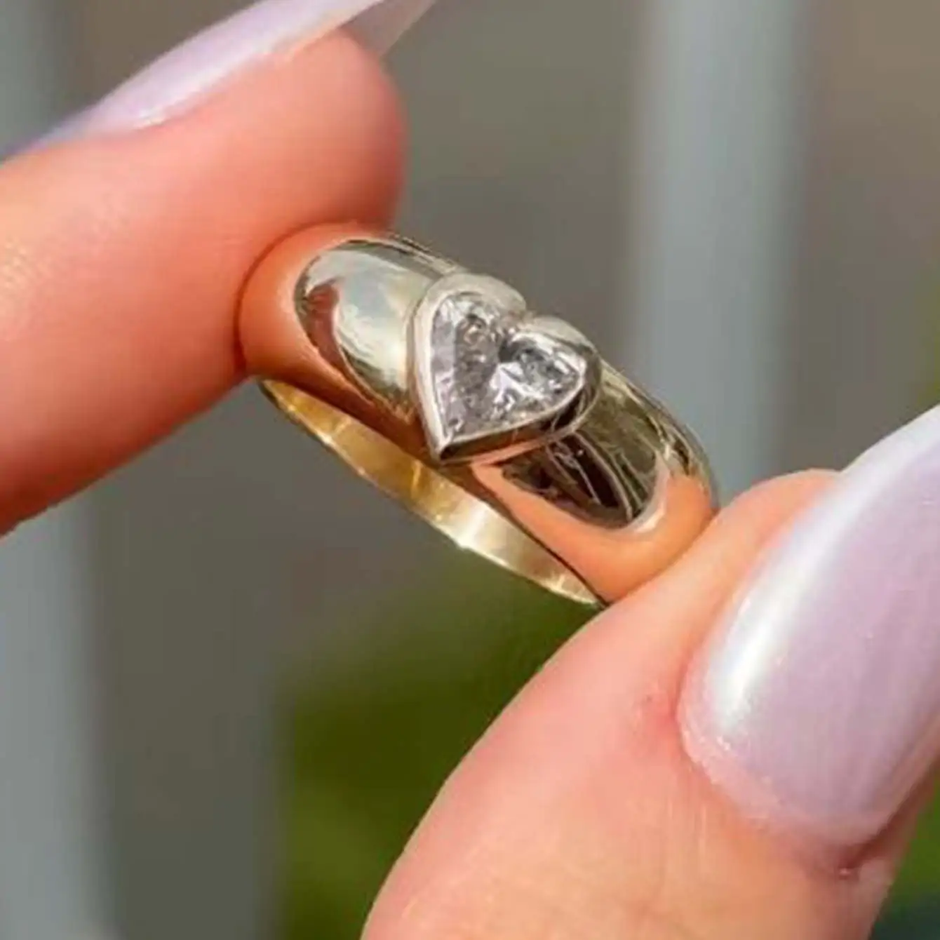 Heavy Love Moissanite Ring