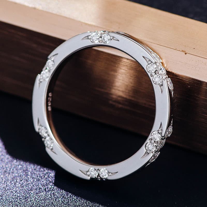 Secret Garden Moissanite Wedding Band