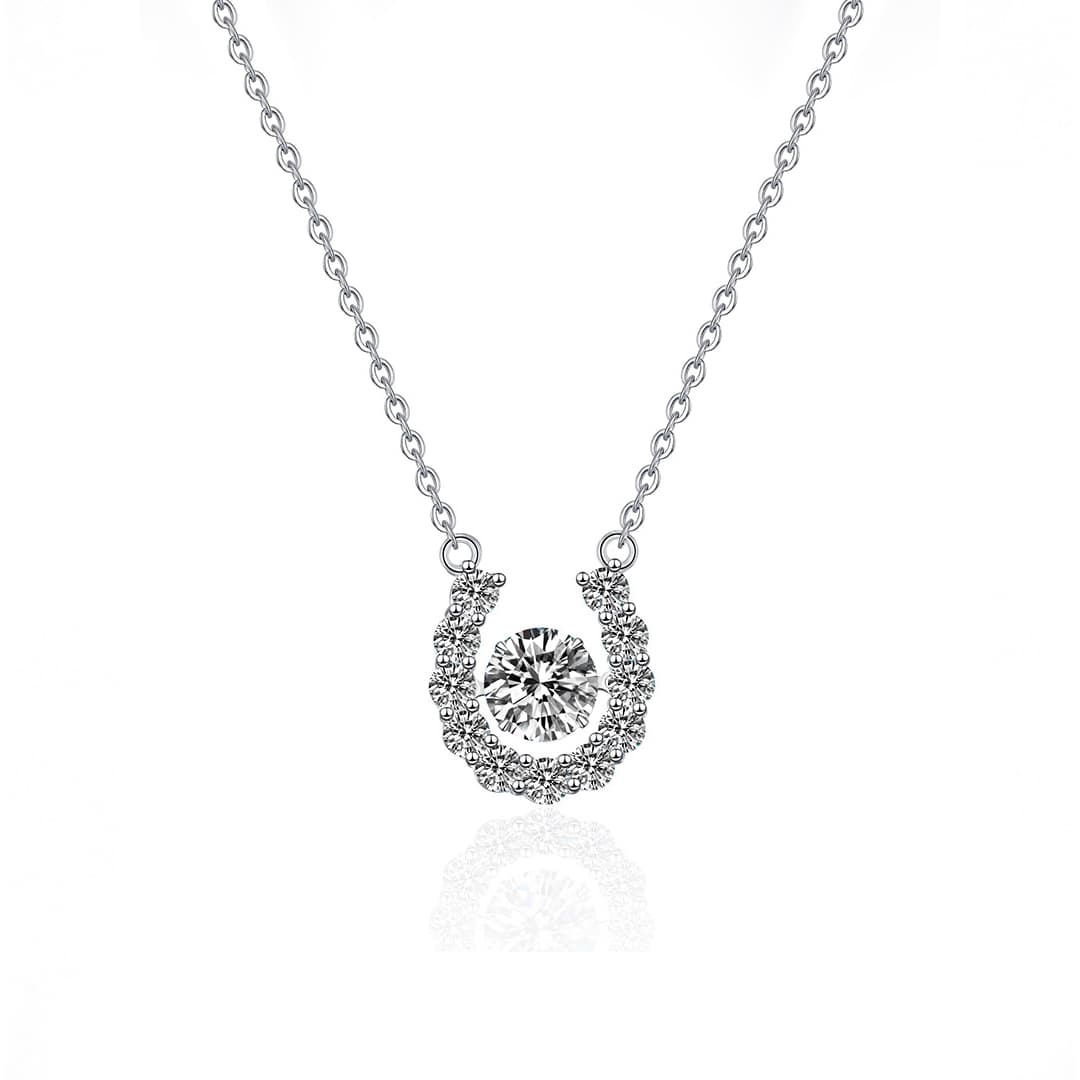 Beating Heart Moissanite Necklace