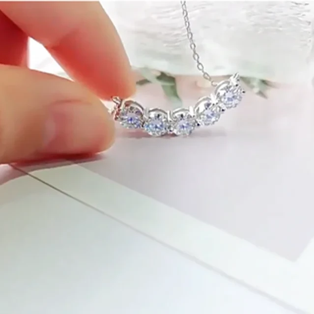 5-Stones Moissanite Pendant (2.5 ct. tw)