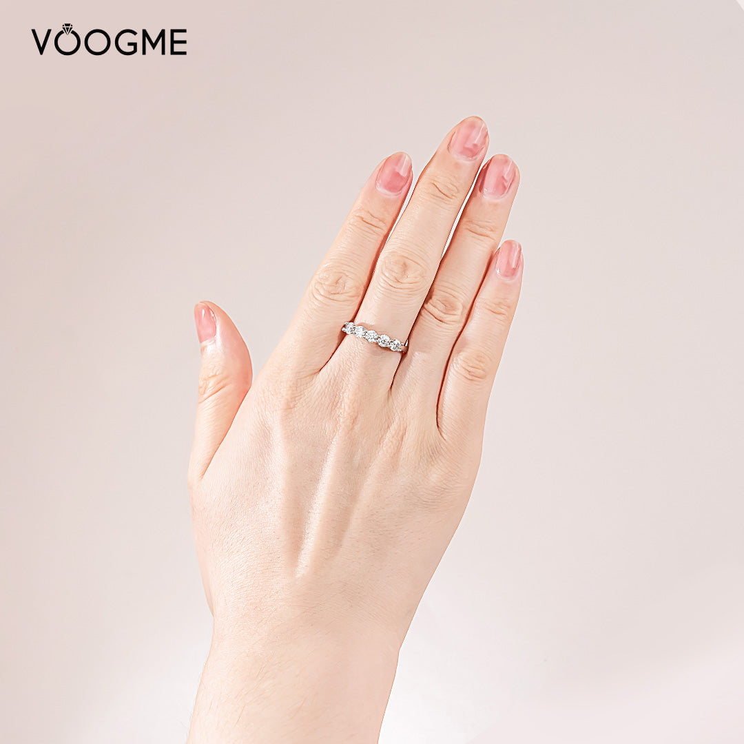 Eternal Moissanite Wedding Band