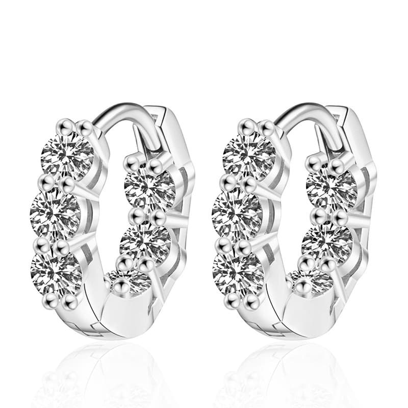 Sophia Moissanite Hoop Earrings