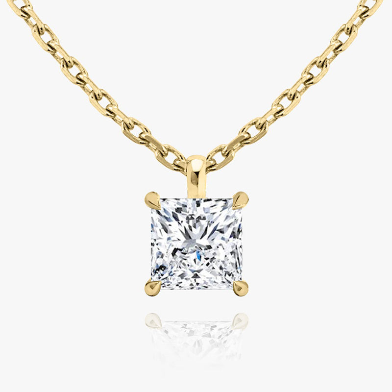 Solitaire Moissanite Pendant-VOOGME