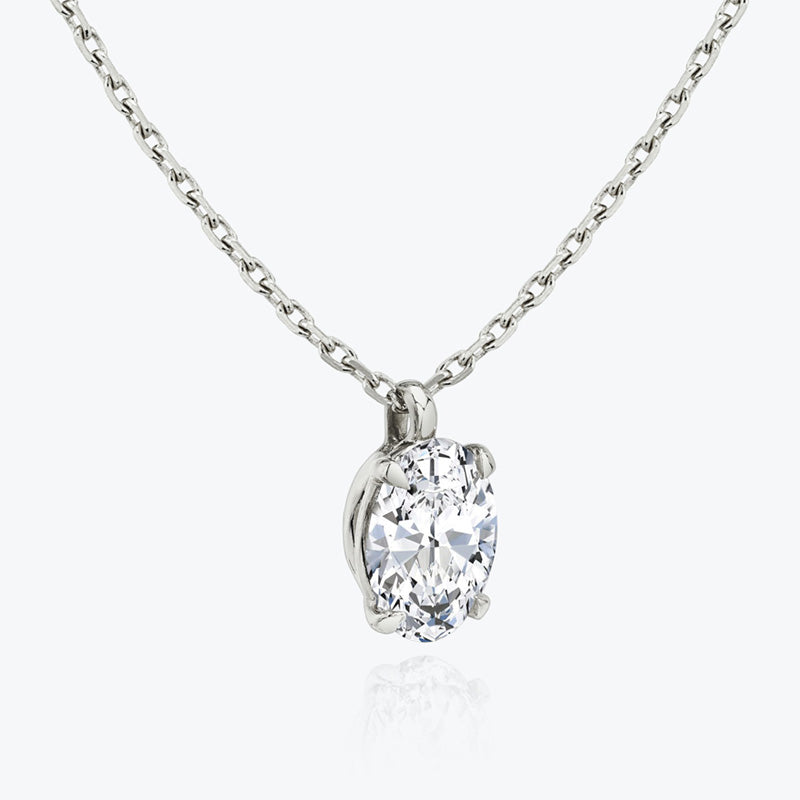 Solitaire Moissanite Pendant-VOOGME