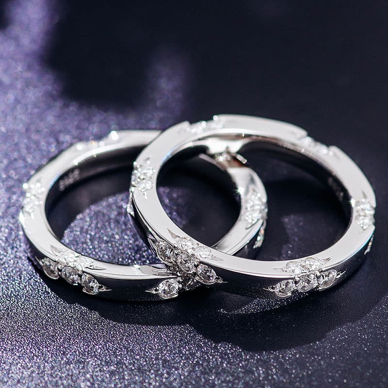Secret Garden Moissanite Wedding Band