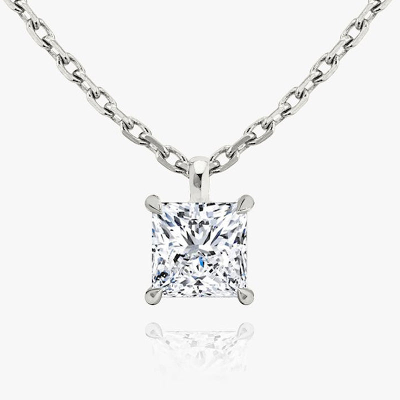 Solitaire Moissanite Pendant-VOOGME
