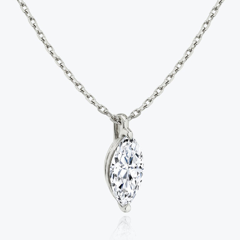 Solitaire Moissanite Pendant-VOOGME