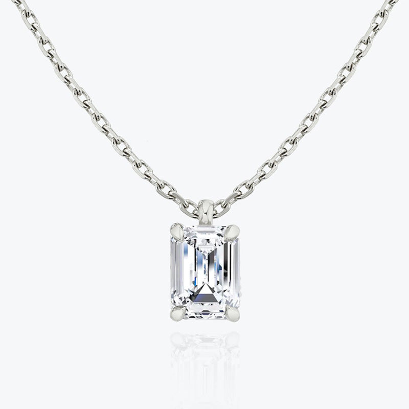 Solitaire Moissanite Pendant-VOOGME