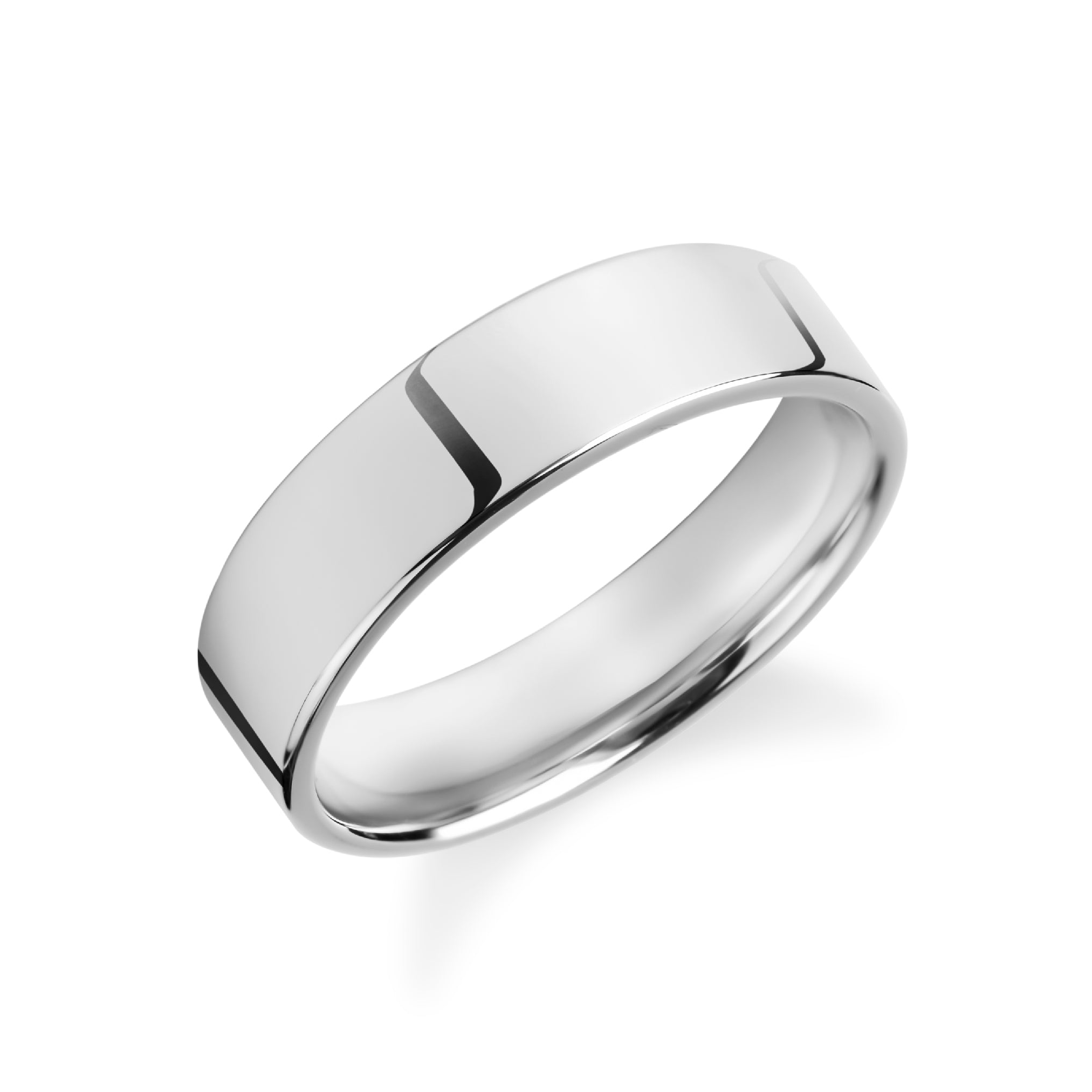 Kristine Flat Wedding Band-VOOGME