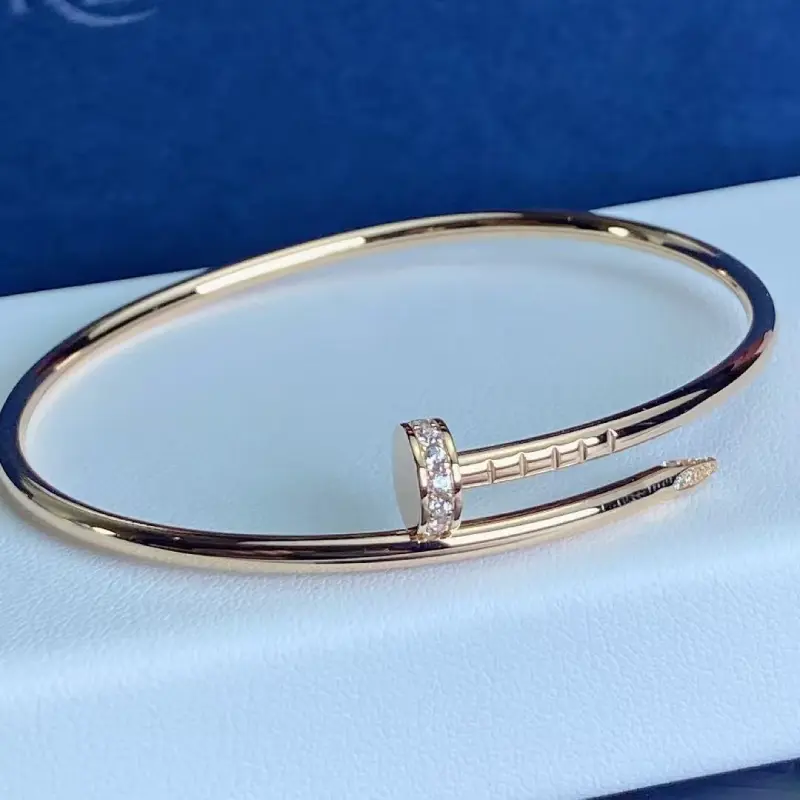 Nail Moissanite Bangle