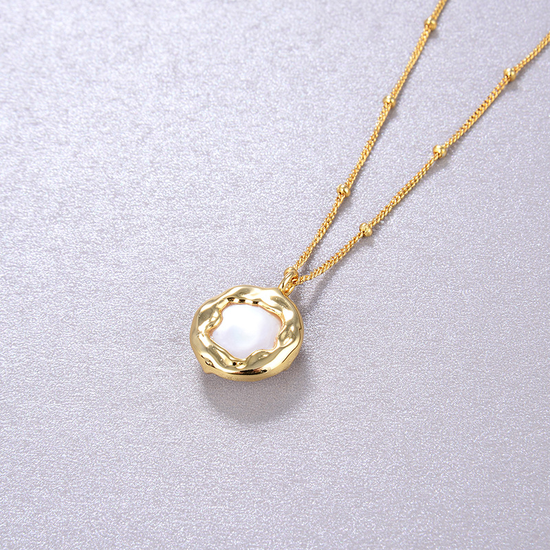 Halo Baroque Pearl Necklace