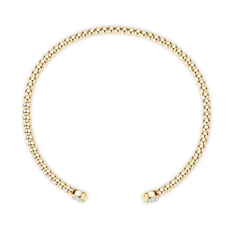 Julia Moissanite Beaded Bangle
