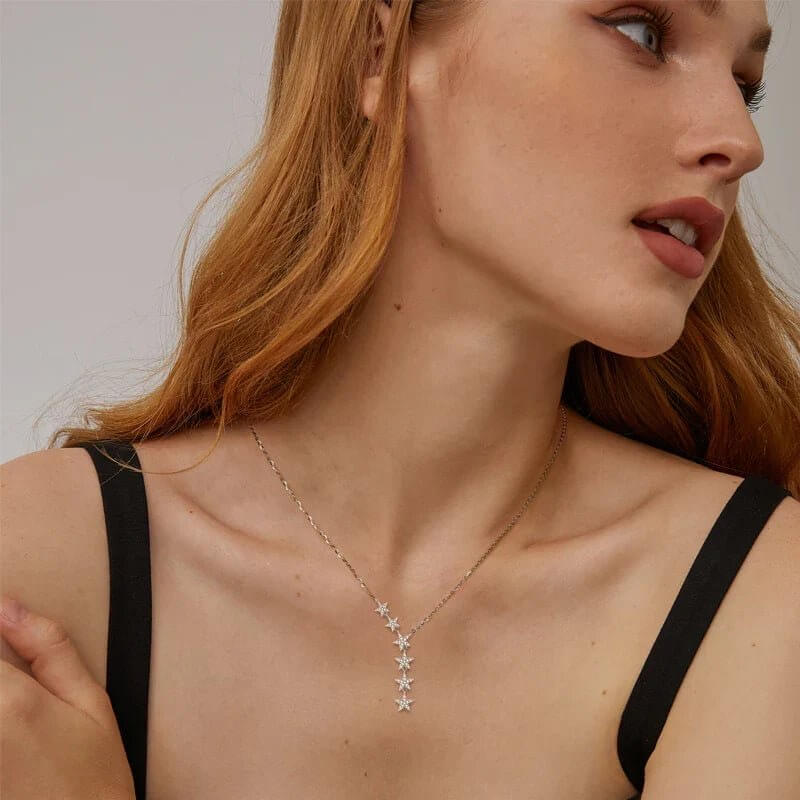 Celestial Star Moissanite Necklace