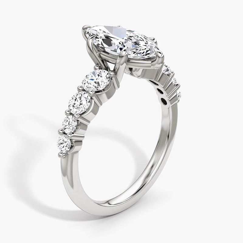 Skuno Moissanite Engagement Ring-VOOGME